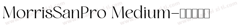 MorrisSanPro Medium字体转换